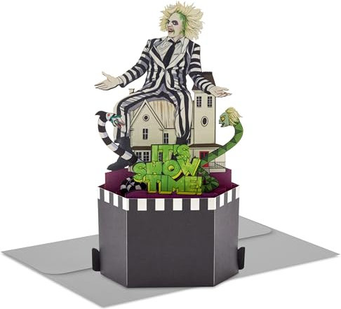 Hallmark Paper Wonder Beetlejuice Pop-Up-Karte zum Geburtstag (It's Showtime!)