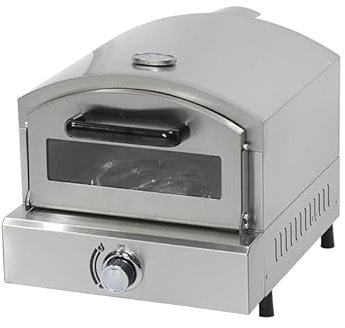 HSSMEUR Four à Pizza Commercial, Four à Pizza éLectrique 220 V, Four à Pizza IntéRieur Double Couche en Acier Inoxydable, Adapté Au Restaurant Et à La Maison