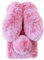 Tivenfezk Nadoli Hase Pelz Hülle für iPhone 16 Pro,3D Kaninchen Ohr Case Warme Flauschige Plüsch Schutzhülle Handy Schale Tasche Soft Bunny Cover