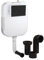Milano Back to Wall Toilet WC Concealed Cistern Round Black Dual Flush Plate