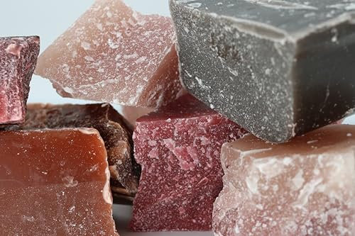 TR-FLAMES 5Kg Dunkle mehrfarbige Wachsreste hochwertiges Paraffinblöcke Farbmix Wachsstücke DIY Kerzen Kerzenwachs Kerzenziehen gießen Kerzen Wachs