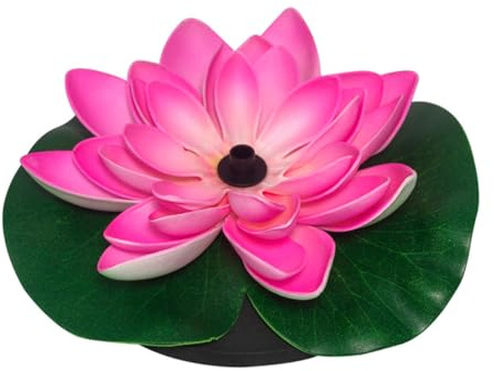 IWOWHERO Pompa Fontana Solare Energia per Giardino e Specchio d'Acqua Design Galleggiante Fiore di Loto Altezza Spruzzo Pompa Acqua Decorativa per Esterni e Piscine