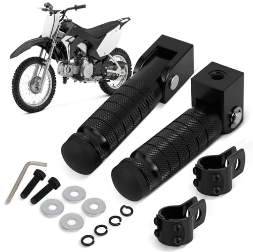 Repose-Pieds Passager pour Motocross Repose-Pieds Arrière Pliables CNC Universels pour la Plupart des Motos Tout-terrain Scooters et Motos