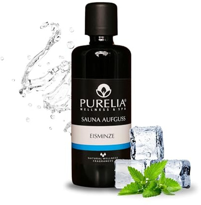 PURELIA Saunaaufguss Konzentrat Eisminze 100 ml natürlicher Sauna-aufguss - reine ätherische Öle