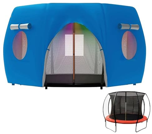Xmccvt Trampoline Tent, Lantern Pumpkin Trampoline Tent Cover With Ventilation Window, UV Sun And Rain Protection Trampolines Awning Protector For Curved Pole Trampolines 6ft 8ft 10ft 12ft 14ft