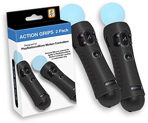 Sony PlayStation Action Grips for PlayStation Move Motion Controllers – Textured Silicone – Official Sony Licensed Product