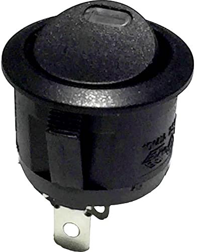 TRU COMPONENTS 700274 Wippschalter R13-112L B/B RED 3V 250 V/AC 6 A 1 x Aus/EIN rastend 1 St.