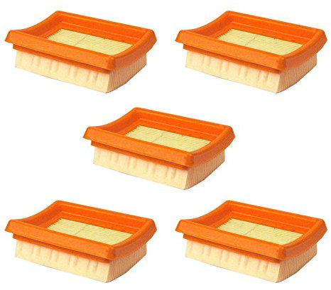 MamimamiH 5pcs Replacement Air Filter Cleaner for Stihl FS120 FS200 FS250 FS300 FS350 FS400 FS450 String Trimmer Brush Cutter (Size: 3-7/16 inches x 2-3/4 inches x 1 inches) # 4134 141 0300