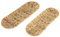 MACOSA NO38275 Deko-Tablett 2 STK. Seegras geflochten oval Wasserhyazinthe Natur Dekoschale Dekoteller Tisch-Dekoration Schale länglich