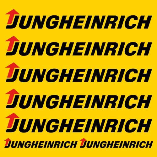 myrockshirt jungheinrich Aufkleber Sticker Gabelstapler Forklift 7 Stücke ca.30cm Aufkleber Autoaufkleber Sticker Decal ohne Hintergrund UV&Waschanlagenfest