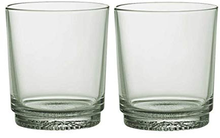 like. by Villeroy und Boch it's my match Wasserglas mineral 2 tlg, extravagantes Trink-Glas Set aus Kristallglas in frischem Grün, spülmaschinenfest, 380 ml