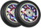 VOKUL 110 mm Pro Scooter Replacement Wheels - Kickscooter Wheels Suitable for Razor/Cox/Albott and Most Freestyle Scooters - Thickened PVC Stunt Scooter Wheels with ABEC-9 Bearings, Pack of 2