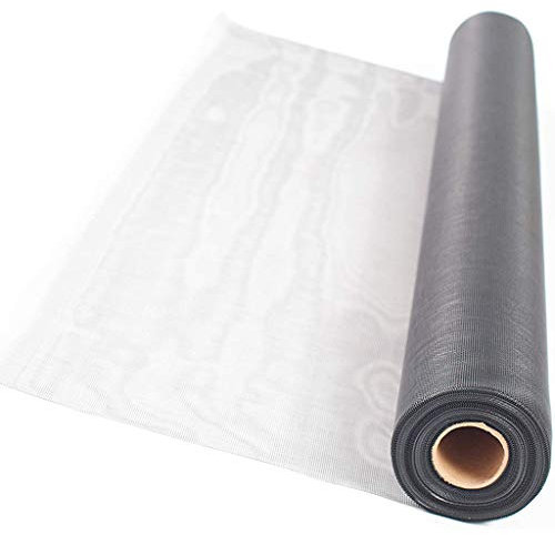 XXYANZI Rete Zanzariera 1x7.5m, Zanzariere Ricambi Impedendo agli Insetti di Entrare Zanzariera Finestra Estensibile, per La Pulizia delle Finestre. - Grigio