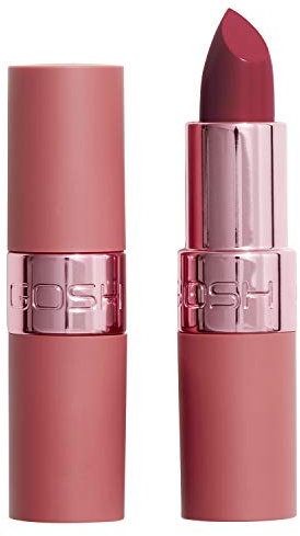 GOSH Luxury Rose Lippenstift mit leichtem Schimmer, vegan I intensive Rosa-Töne für ein strahlendes Ergebnis I spendet Feuchtigkeit für weiche Lippen I langanhaltend, parfümfrei I 005 Seduce