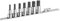FACOM Coffret de Douilles Tournevis 1/2  Courtes XZN - 7 Pièces - SV.J7APB