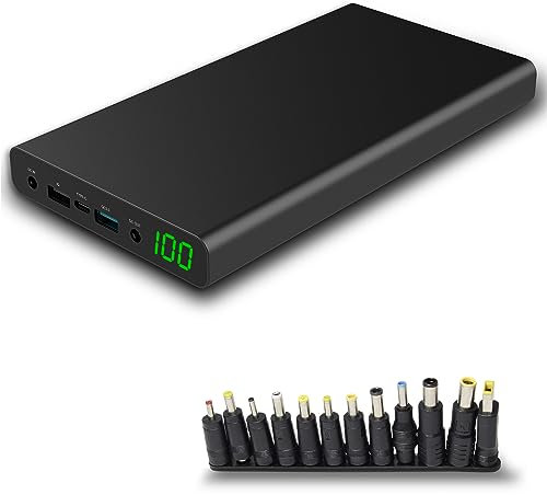 XORO MPB 3000 - Mobile Powerbank, 30.000mAh Li-Ionen Technologie, USB 2.0 und USB 3.0 Anschluss, TYP-C Anschluss, 12/16/19 Volt Anschluss, Statusanzeige