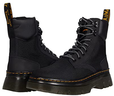 Dr. Martens 8 Tie Boot, Anfibi Unisex-Adulto, Black Extra Tough 50/50 & Black Ajax, 36 EU