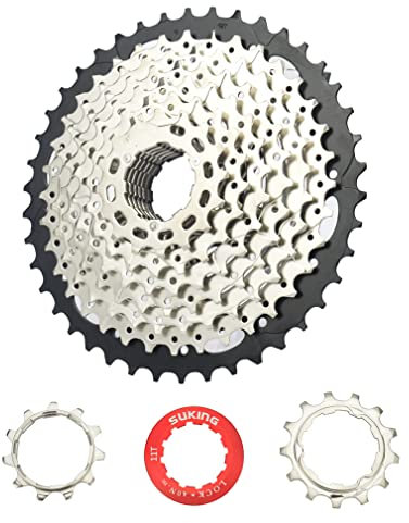CYSKY 9 Fach Kassette 11-42T Kassette passend für Mountainbike, Rennrad, MTB, BMX (Leichtgewicht) (11-42T)