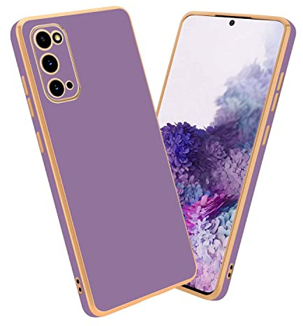 Cadorabo Hülle kompatibel mit Samsung Galaxy S20 Schutzhülle TPU Silikon Case Liquid Design mit Kameraschutz Slim Kratzfest Weiche Gummi mit Rundumschutz Case Hülle für Galaxy S20 in Lila