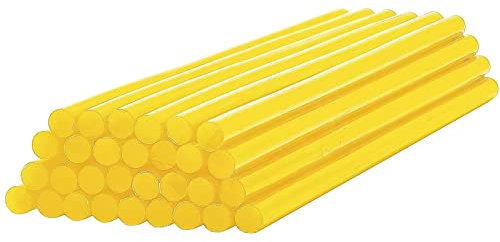 EKKJNQ Matite adesive a caldo, 30 pezzi, colorate per colla a caldo, per fai da te, 7 x 200, 11 x 200 mm, per pistola per colla a caldo (giallo 11 mm)
