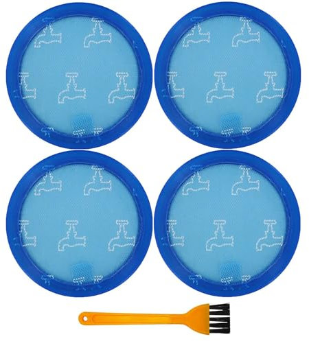 Lot de 4 préfiltres de rechange pour aspirateur Dyson DC23 DC32 Animal DC23i DC23 T2i avec brosse de nettoyage