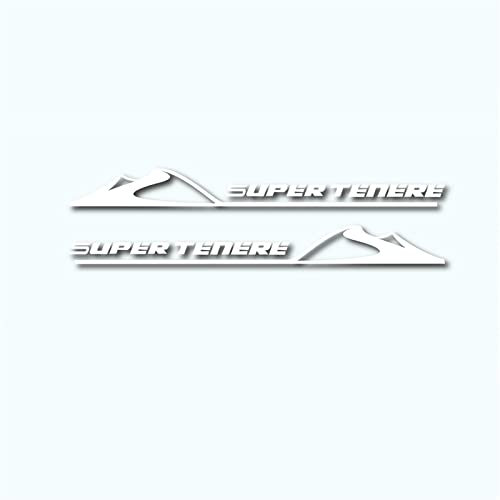 FEMEIN Für Yamaha Super Tenere 1200 Dx Sx Xtz Motorrad Reflektierende wasserdichte Aufkleber Tank Aufkleber Koffer Notebook Helm Logo (Color : Reflective Silver)