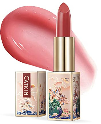 CATKIN Lippenbalsam Natürliche getönte Lippenpflege Classic mit Vitamin E, Spendet Feuchtigkeit für trockene Lippen Lippenpflegestift 3.3g