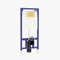 Aqua Wall Hung Toilet Frame with Dual Flush Concealed Cistern & Square Brass Plate