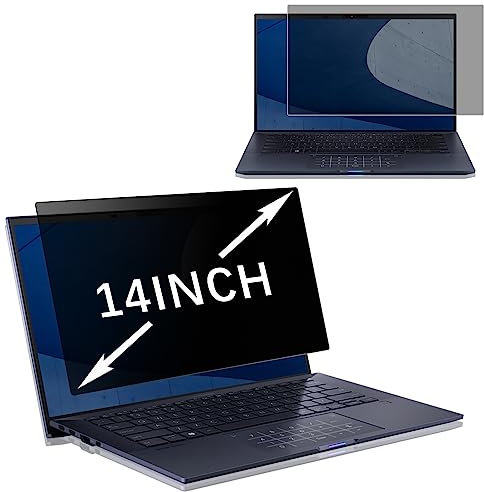 MiRowy 14 Pulgadas 16:9 Laptop Filtro de Privacidad Pantalla Premium, Desmontable Película de Protección, Filtro Privacy Screen Filter, Protector de Pantalla para Ordenador Portátil (14″ 16:9)