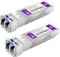 XZSNET 10GBASE-LR SFP+ Transceiver, Module 10G SFP+ vers LC en Fibre Optique monomode pour Cisco SFP-10G-LR, Ubiquiti UniFi UF-SM-10G, Mikrotik S+31DLC10D, Meraki, Netgear, D-Link et Plus, 2 pièces