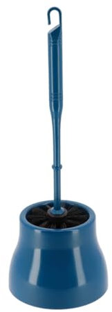 TENDANCE Brosse WC avec Support en polypropylène Bleu Tahitien