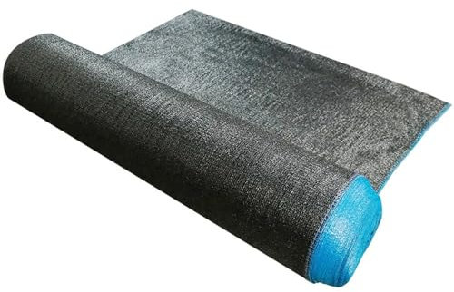 Sonnenschutznetz, 35–80% Schattierung, UV-Schutz, Schwarz, HDPE-Sonnenschutznetz, Bauernhof, Garten, Pflanzen, Abdecknetz, Rolle, Landwirtschaft, Gewächshaus, Sonnenschutznetz, Schwarz (Color : 4 Pi