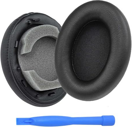 Ear Pads Replacement for Sony WH-1000XM3 Noise Cancelling Headphone by MMOBIEL - Memory Foam and Protein PU Ear Pad Cushions - Noise Isolation Earpads Replacement – Black