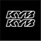 ELLIAT Reflektierender Motocross-Motorrad-Aufkleber, Gabel-WP-Aufhängungsaufkleber (Color : KYB BLACK-15.5 * 5.2cm), 4785