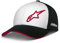 Alpinestars Herren Sessionized Hat Baseballkappe, Weiß/Schwarz/Rot, One Size