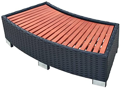 Générique Marche de Spa Résine tressée 92 x 45 x 25 cm Noir,Maison & Jardin,Piscine & Spa,Accessoires pour piscines & spas,Échelles, escaliers & rampes de Piscine,7.2 kg,Noir,42700