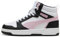 PUMA Rebound V6, Scarpe da Ginnastica Unisex - Adulto, White Rose Mauve Black, 45 EU