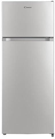 Candy Double Door, CDG1S514ES, Frigorifero a libera installazione, 242 Litri, 41 dB, Silver, AxLxP 143x55x55 cm [Classe di efficienza energetica E]