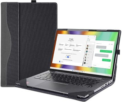 Laptop Case Cover for 2024 New 13.3 inch HP Pavilion Aero Laptop 13-bg 13t-bg Notebook PC Sleeve,2 in 1 PU Leather Protective Shell Bag Accessories (Dark Gray)