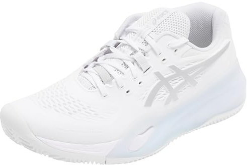 ASICS Women's Gel-Resolution X Clay Sneaker, White/Pure Silver, 6 UK
