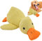 Luckxing Beruhigende Ente für Hunde,Beruhigendes Enten-Hundespielzeug - Beruhigendes Entenspielzeug für Hunde - Quietschspielzeug für Hunde zum Kauen und zur Mundreinigung im Innenbereich, sanftes