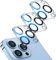 Giftorld [Lot de 3 protections d'objectif d'appareil photo pour iPhone 16 Pro/16 Pro Max, verre trempé 9H, anti-rayures, compatible avec les coques, cercle de nuit, sans bulles, clarté HD, couverture