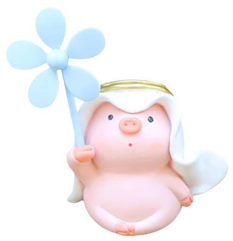 Schweinchen Windmühle Ornamente Fahrrad Lenker Dekoration Schweinchen Motorrad Zubehör Fahrrad kleines Zubehör 5 * 4 * 7cm Cartoon Auto Ornamente (Klebriger Stil)