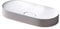 Mai & Mai Lavabo da Appoggio 70x35.5x10cm, Lavandino Bagno Colossum826 Lavabo da Marmo Fuso, Bianco Opaco
