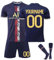 HGWOPGASD Camiseta Personalizada PSG Fútbol, Camiseta Deportiva Hombre Niños Blue Talla Varies (XS-XXXL Adultos, 16-28 Niños) Manga Corta con Borde Simple