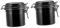 CALLARON 2Pcs Sealed Eyelash Glue Storage Jar Moisture Container for Eyelash Extensions Activated Carbon Eyelash Adhesive Storage Case for Professional Use