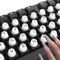 Keyboard Keys Sticker Decal for Long Nails Compatible with 108 87 Wired Wireless Keyboard Keys Letters Bubbles Keycaps Comfortable Typing for Office Working Protector Accessories (64 Pcs) (Clear)