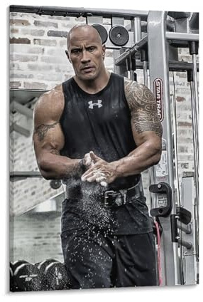 Wandkunst-Poster, Motiv: Dwayne The Rock Johnson Wrestler, Schauspieler Wrestling (22)