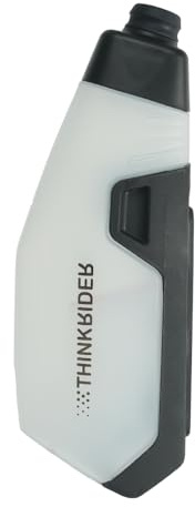 ThinkRider Fahrrad Trinkflasche，Leichte aerodynamische Fahrradflasche， geeignet für Rennräder & Mountainbike, 620ml （Transparent）