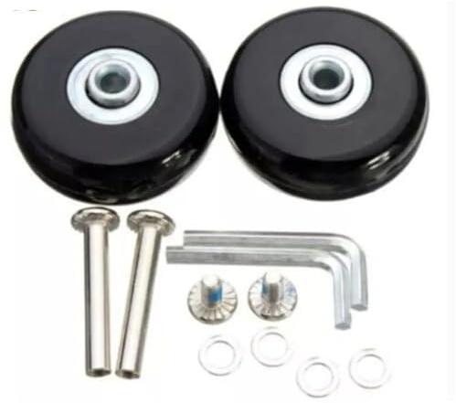 Generisch Kofferrollen Ersatzrollen,Koffer Rollen Ersatz 2X Ersatz Reise Gepäck Koffer Räder Achsen Reparatur Kit Dia.40mm/50mm/60mm(2pcs-45mm18mm)